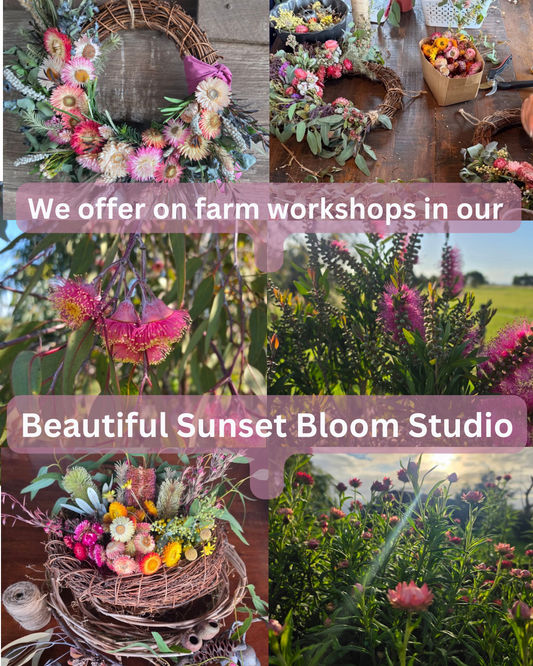 Wreath Making on the Farm at Wild Bandicoot Farm