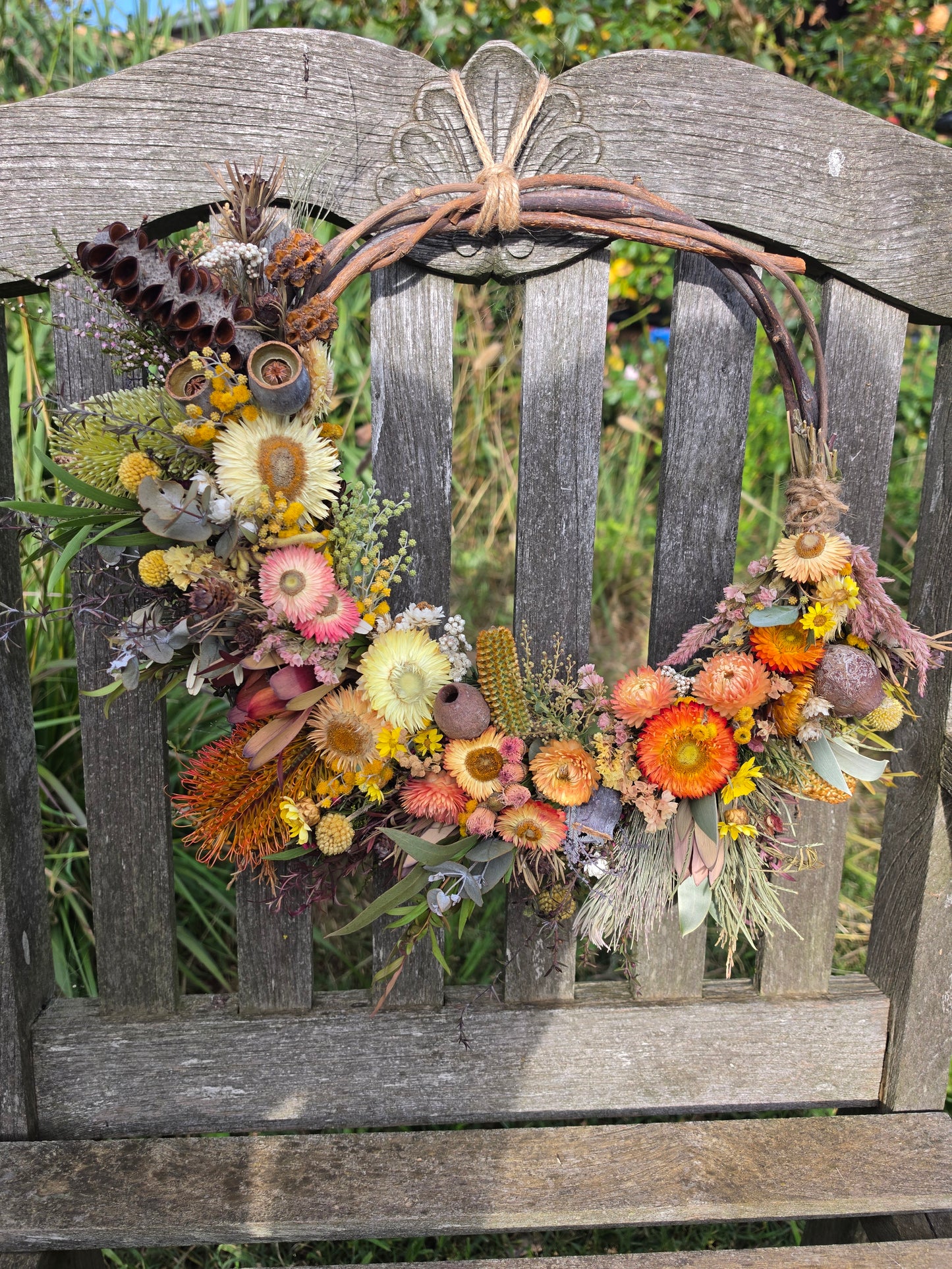 Winter Solstice Sunshine Wreath Workshop, Sunday June 21:  10am - 12pm