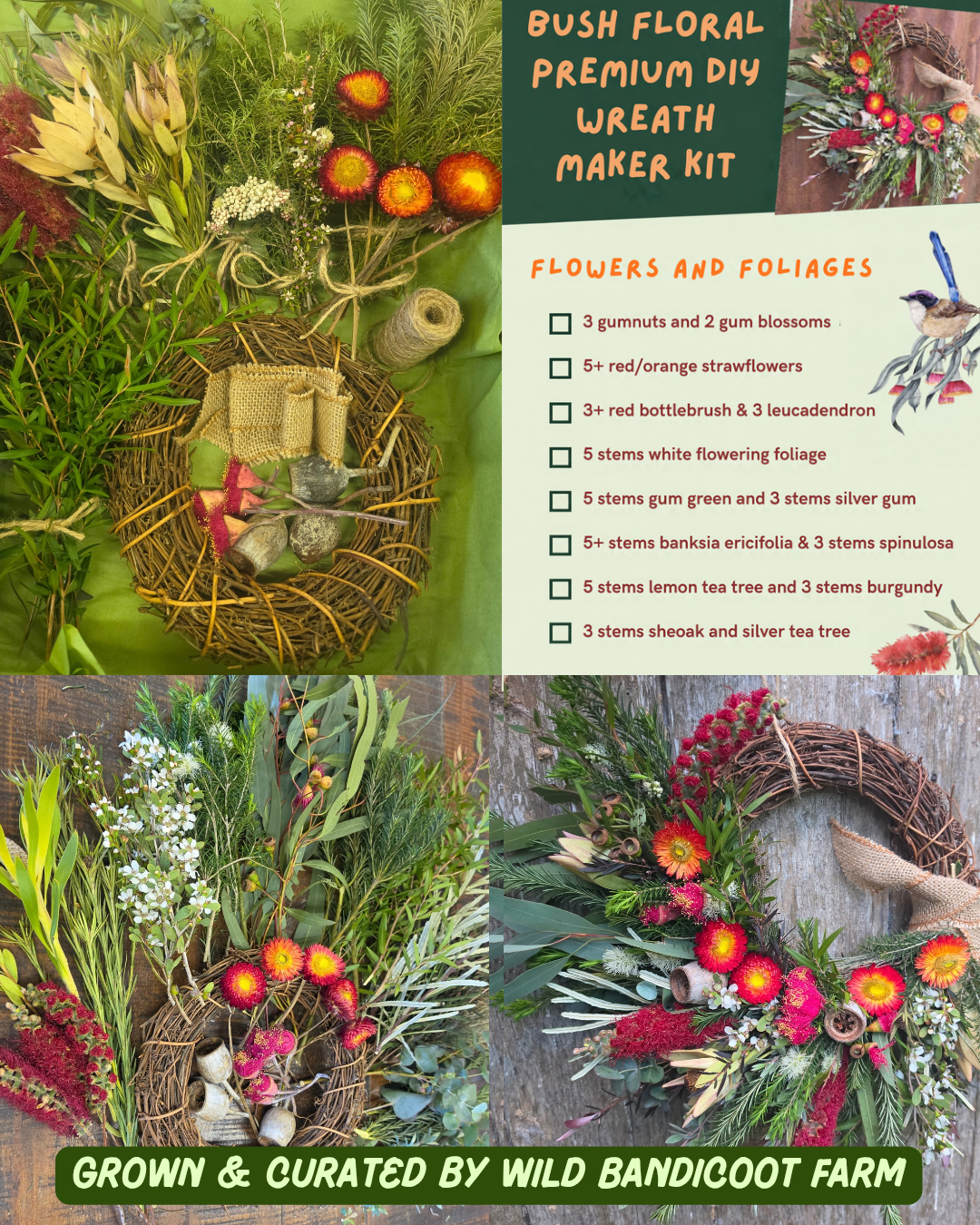 Bush Florals Premium DIY Wreath Creator Kit